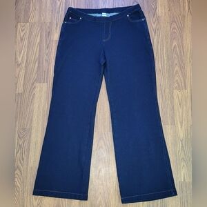 Women’s Pajama Jeans Soft Stretch Denim Dark Wash Pull-On Jeggings 32x31 B82
